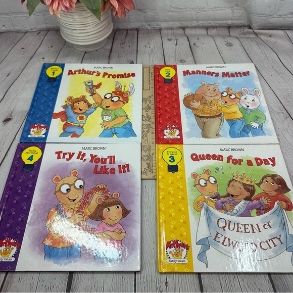 Authur's family values Kids Storybook Set by marc brown 2001vol 1-4 - Picture 1 of 5